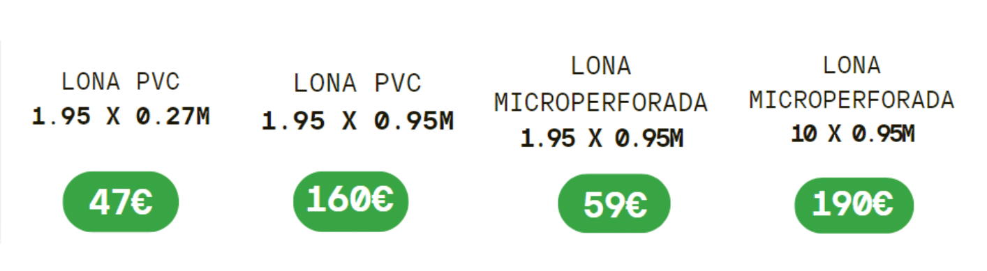 LONAS REJA SUPERIOR PADEL PERSONALIZADO