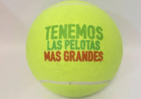 PELOTA GIGANTE PADEL PERSONALZIADO